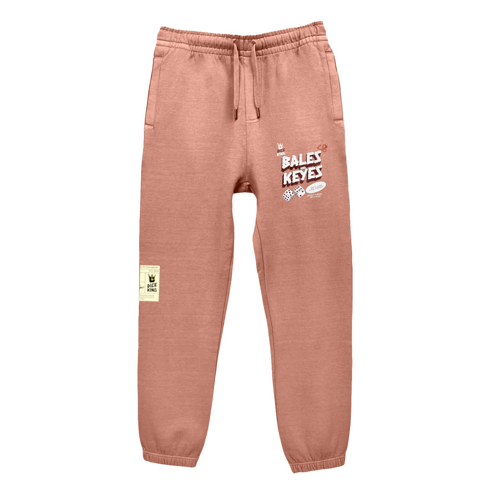 Dice King Joggers ( Salmon Pink)