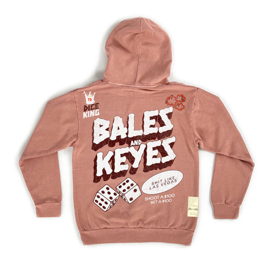 Bales and Keyes - Dice King Hoodie (Pink Salmon)