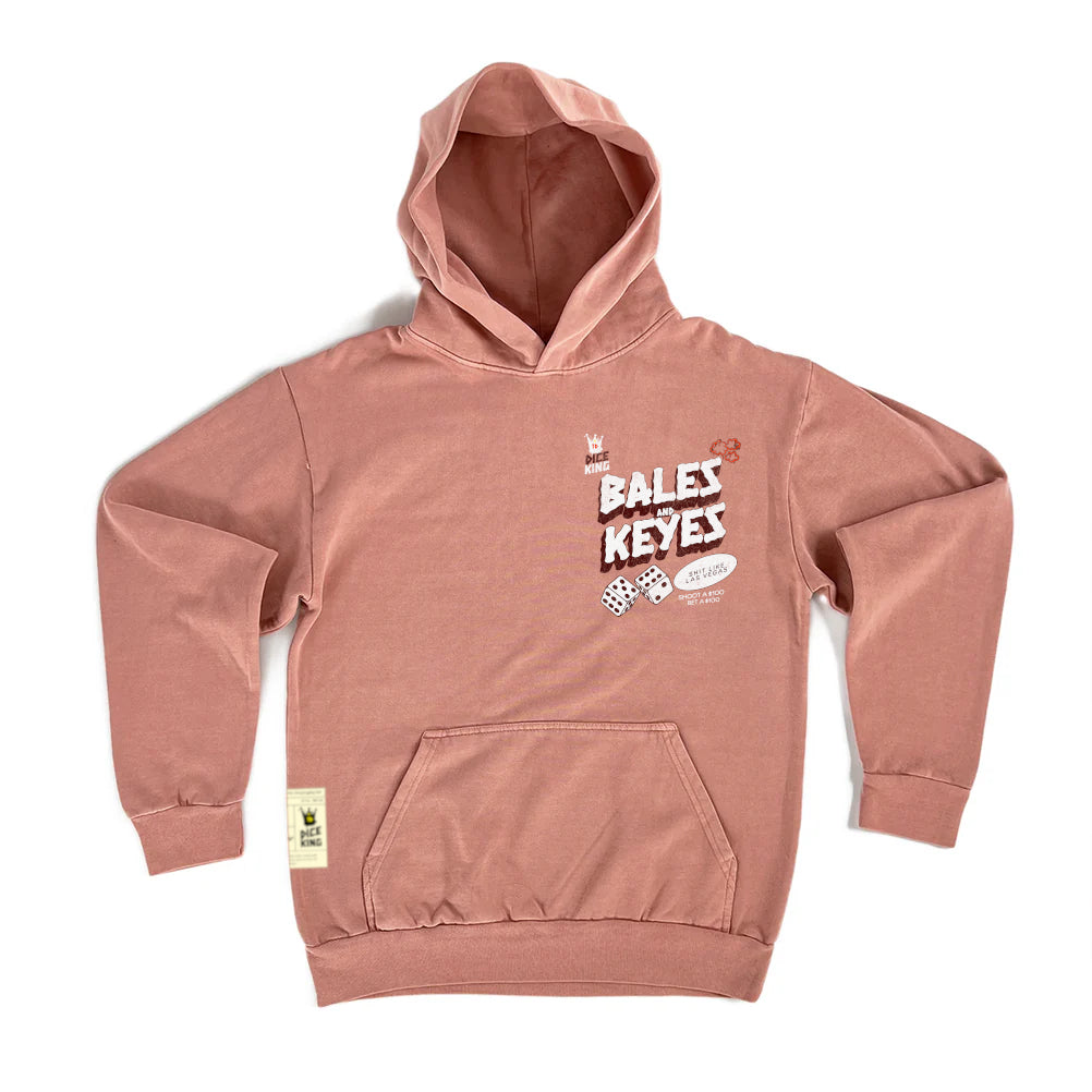 Bales and Keyes - Dice King Hoodie (Pink Salmon)